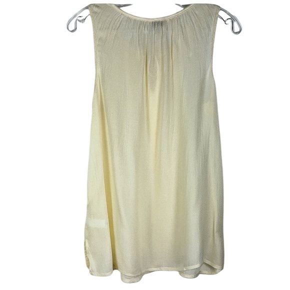 Lucky Brand popover sheer sleeveless blouse Sz S - Picture 3 of 11